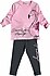 Flamingo Desenli Kız Çocuk Taytlı Takım