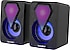 Işıklı Bilgisayar Hoparlörü 1+1 Ses Sistemi 3.5mm Jack Girişli Multimedia Usb Speaker D-04