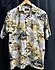 Vintage Tropikal Desenli Gömlek Retro desen, rahat kesim