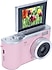 Dijital Kamera Kompakt 48MP 2.4" Flip Ekranlı Pembe 64 GB (SIFIR)