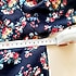 Çiçekli Lacivert Astarlı Bluz