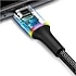 Baseus  Halo CATGH-B09 1 m USB to Type-C Şarj Kablosu 3A Işıklı Siyah