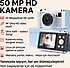 Dijital Kamera 4K UHD&FHD 50 MP 16X ZOOM 64 GB SD KART (SIFIR)