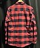 Catch Marka Kırmızı-Siyah Vintage Ekose Oduncu Gömlek