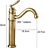 Retro Lavabo Bataryası Tek Kollu Sıcak ve Soğuk Su...Dayanıklı Pirinç Kaplama