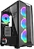 Rampage SAILOR Temperli Camlı 650W 80 Plus Bronze Siyah 4*12cm Rainbow Fanlı ATX Mid-T Gaming Oyuncu Kasası