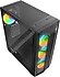 Rampage SAILOR Temperli Camlı 650W 80 Plus Bronze Siyah 4*12cm Rainbow Fanlı ATX Mid-T Gaming Oyuncu Kasası