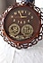 İMagnificent Islamic embroidery watch ISLAMİ SANAT İŞLEMELİ DUVAR SAATİ 55 cm