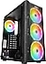 Everest  CREST V5 600W Powerlı Temper Camlı Auto RGB Fan Gaming Oyuncu Kasası