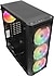 Everest  CREST V5 600W Powerlı Temper Camlı Auto RGB Fan Gaming Oyuncu Kasası