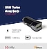 Celly Turbo 2.4 Amper Tek USB Araç Şarj Cihazı CCUSBTURBO Siyah (sıfır)