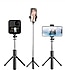 Kablosuz tripod selfie çubuğu ayaklı Bluetooth kumandalı