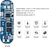BMS 3S 8A 11.1V Aynı Port 18650 Li-ion Pil Şarj Koruma Kartı Pil Dengeleyici PCB (BMS Powerbank Şarj Modülü)