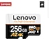 Lenovo  256 GB Microsd Kart 10x High Endurance A2 Micro sd 256GB mikro Cep telefonu Fotoğraf makinesi kartı