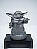 PLASTİK STARWARS BABY YODA 9CM GÜMÜŞ RENKLİ FİGÜR
