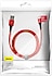 Baseus  Halo 2.4A Lightning 1 Metre Şarj Kablosu Kırmızı CALGH-B09