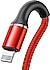 Baseus  Halo 2.4A Lightning 1 Metre Şarj Kablosu Kırmızı CALGH-B09