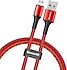Baseus  Halo 2.4A Lightning 1 Metre Şarj Kablosu Kırmızı CALGH-B09