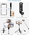 Uzaktan Kumandalı Selfie Çubuk Tripod, 360 Dönme 3'ü 1 Arada Kablosuz Selfie Çubuğu Monopod Kablosuz