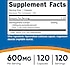 Nutricost Ashwagandha Root Extract 600 mg – 120 kapsül (ABD menşeli)