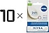 10 ADET x NIVEA Med Repair Dudak Bakım Kremi, 24 Saat Nem,Doğal Yağlar ile Çatlamış Dudak Bakım,SPF 15 (4,8 ml)