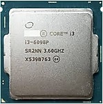 Intel Core i3 6098P Soket 1151 3.6GHz 3MB Önbellek 14nm İşlemci