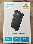 Anker 326 20000 Mah Taşınabilir Hızlı Şarj Cihazı - USB-C - 15W 2 Çıkışlı Powerbank - Siyah - A1367