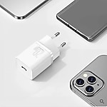 Baseus Super Si QC 20 W Type-C Beyaz Hızlı Şarj Adaptörü , Sıfır