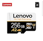 SIFIR ÜRÜN - LENOVO 256 GB Microsd Kart 10x High Endurance A2 Micro sd 256GB mikro Cep telefonu Fotoğraf makinesi kartı