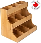 Bambu Dikey Organizatör Çay Poşeti Tutucu, Baharatlık