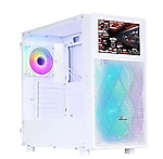 PowerBoost PB-P4367BW USB 3.0 LCD Mesh ARGB ATX Mid Tower Beyaz Kasa