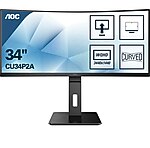 34 İnç AOC CU34P2A 1MS 100Hz VA WQHD CURVED 4K Monitör (OUTLET)