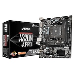 MSI A320M-A PRO AM4 DDR4 3200(OC) DVI HDMI USB3.2 mATX Anakart