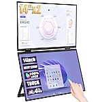 Zeuslap Z14W 2x14" Çift Ekran 1920*1200@60Hz Full HD ADS-IPS Panel Type-C Dokunmatik, Taşınabilir Monitör (ZL-Z14W)