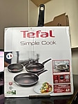 Tefal Titanyum 1X SimpleCook 20/24/28 Cm Difüzyon Tabanlı 3'lü Tava Seti