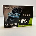 Asus RTX 3050 Dual OC Edition DUAL-RTX3050-O8G 128 Bit GDDR6 8 GB Ekran Kartı