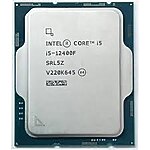 Intel Core i5 12400F Soket 1700 12. Nesil 2.50GHz 18MB Önbellek 10nm İşlemci
