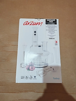 Arzum ar1004 soprano max siyah blender. sıfır
