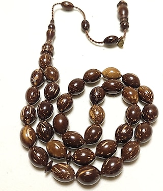 ‎SIRÇALI KUKA TESBİH 7,5x10,5 MM.