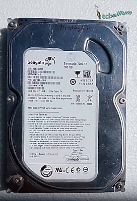 Bad Sektörlü Seagate BarraCuda ST3500413AS SATA 3.0 7200 RPM 3.5" 500 GB Harddisk