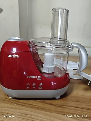 Arnica Prokit 444 Mini 600 W Kırmızı Mutfak Robotu Gh21032