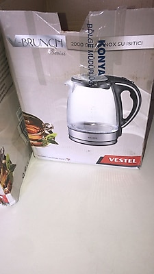 Vestel V-Brunch 2000 Glass Inox 2200 W 1.7 lt Cam Kettle