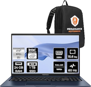 Asus Vivobook 15 Intel Core 5 120U 24GB 1tb SSD 15.6" Fhd Fdos Taşınabilir Bilgisayar