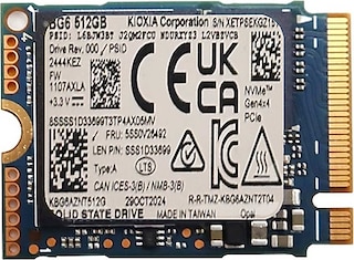 Kioxia Bg6 512GB 22X42 M.2 Nvme SSD kbg6aznt512g