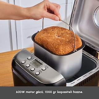 Karaca Bake Compact 19 In 1 Çok Fonksiyonlu Reçel, Yoğurt, Hamur Yoğurma ve Ekmek Yapma Makinesi Inox