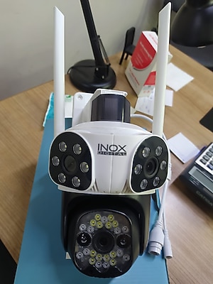 Inox 9 MP Full HD WiFi 3 Lensli Gece Renkli Suya Dayanıklı PTZ Kamera