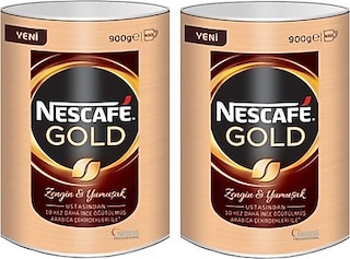 Nescafe Gold Hazır Kahve Teneke 900 G x 2 ADET