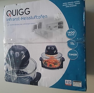 QUIGG Konveksiyonel Cam Fırın