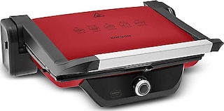 Karaca Gastro Classic Izgara ve Tost Makinesi Matte Red 6 Dilim Kapasiteli Matte Red