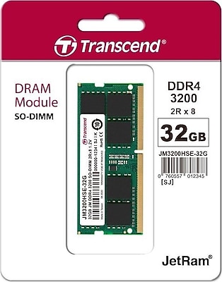 Transcend JM3200HSE-32G 32GB Ddr4 3200MHZ CL22 1.2V Notebook Ram